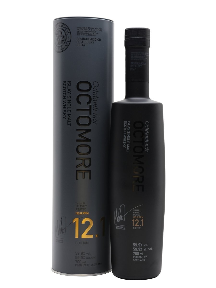 Octomore-12.1 Octomore Edition 12.1 5 Year Old The Impossible Equation 59.9% Octomore 12.1 is a vibrant five-year-old single malt from Bruichladdich’s ...